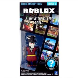 Roblox Deluxe‎ Mystery Pack Code Survive The Killer Dread W/Virtual Code 5 Pcs